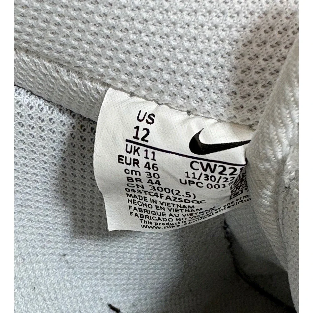 Nike Air Force 1 Low White Leather Sneakers Men's Size 12 CW2288 111